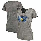 Women's Golden State Warriors 2017 NBA Champions Gray T-Shirt FengYun,baseball caps,new era cap wholesale,wholesale hats